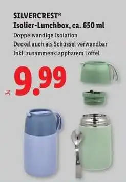 Lidl SILVERCREST Isolier-Lunchbox, ca. 650 ml Angebot