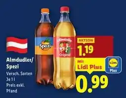 Lidl Almdudler/Spezi Angebot