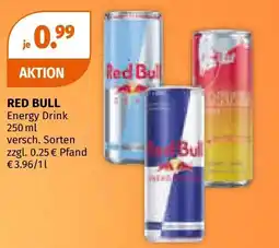 Müller Red bull energy drink Angebot