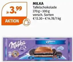 Müller Milka tafelschokolade Angebot