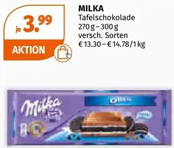 Müller Milka tafelschokolade Angebot