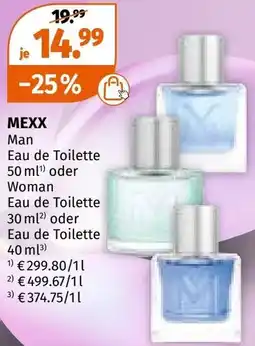 Müller Mexx man Eau de Toilette Angebot