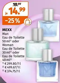 Müller MEXX Man Eau de Toilette Angebot
