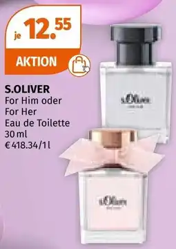 Müller S.OLIVER For Him oder For Her Eau de Toilette Angebot