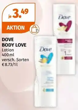 Müller Dove body love lotion Angebot