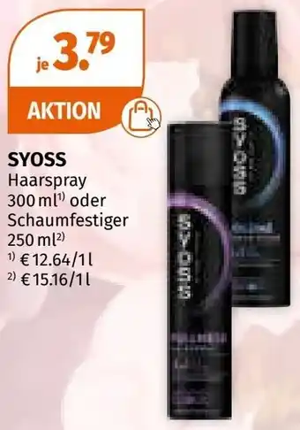 Müller SYOSS Haarspray Angebot