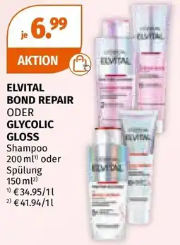 Müller Elvital bond repair oder glycolic Shampoo Angebot