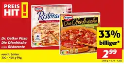 Nah&Frisch Dr. Oetker Pizza Die Ofenfrische oder Ristorante Angebot