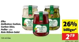 Nah&Frisch Efko Delikatess Gurken, Gurken Stixx, Puẞta- oder elikatess Gurken efko Angebot