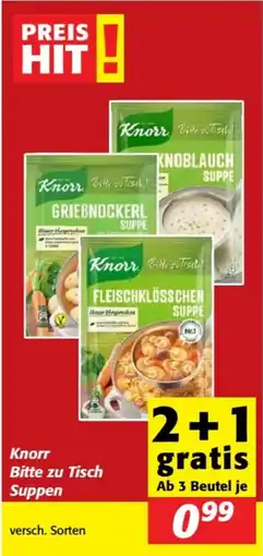 Nah&Frisch Knorr Bitte zu Tisch Suppen Angebot