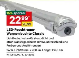 Lagerhaus Led-feuchtraum- wannenleuchte classic Angebot