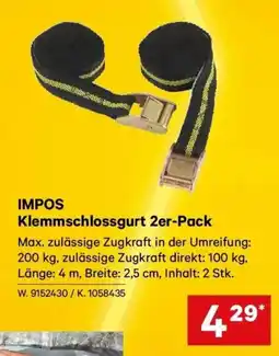 Lagerhaus Impos klemmschlossgurt 2er-pack Angebot