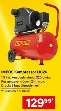 Lagerhaus Impos kompressor hc26 Angebot