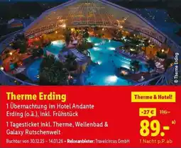 Lidl Reisen Therme Erding Angebot