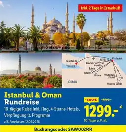 Lidl Reisen Istanbul & Oman Rundreise Angebot