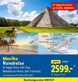 Lidl Reisen Mexiko Rundreise Angebot