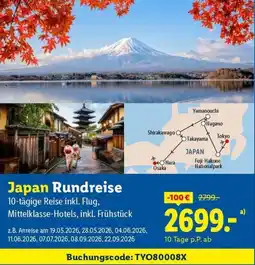 Lidl Reisen Japan Rundreise Angebot