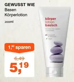 Prokopp Gewusst wie basen körperlotion Angebot