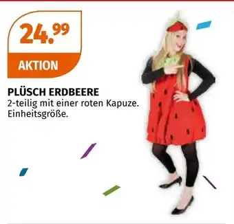 Plüsch erdbeere