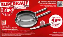 Interspar Pfannen-Set True Flow 2-tlg. mit Universalmesser GRATIS Angebot