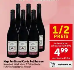 Interspar Mayr Ferdinand Cuveé Rot Reserve Angebot