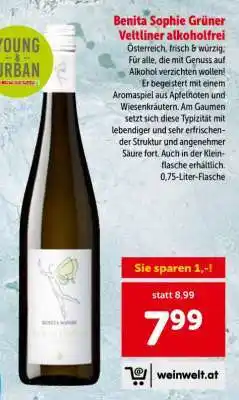 Interspar Benita Sophie Grüner Veltliner alkoholfrei Angebot