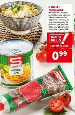 Interspar S-BUDGET Tomatenmark Angebot