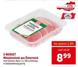 Interspar S-BUDGET Minutensteak aus Österreich Angebot