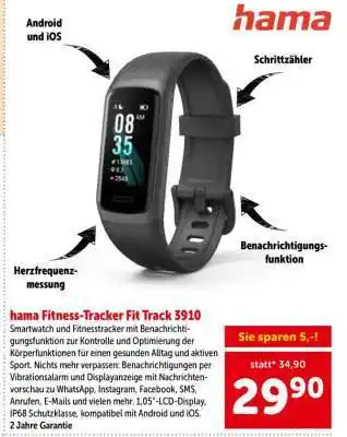Interspar hama Fitness-Tracker Fit Track 3910 Angebot