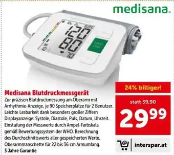 Medisana Blutdruckmessgerät