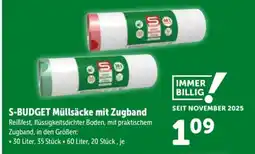 Interspar S-BUDGET Müllsäcke mit Zugband Angebot