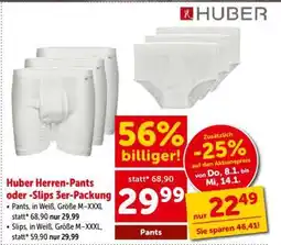 Interspar Huber Herren-Pants oder -Slips 3er-Packung Angebot