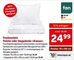 Interspar Frankenstolz Polster oder Steppdecke Kansas Angebot