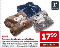 Interspar RUBIN Premium Kuscheldecke Cortina Angebot