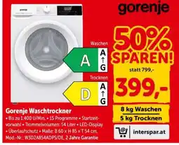 Interspar Gorenje Waschtrockner Angebot