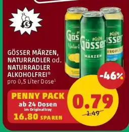 PENNY Gösser Märzen, Naturradler od. Naturradler Alkoholfrei Angebot