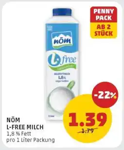 PENNY NÖM L-FREE MILCH Angebot