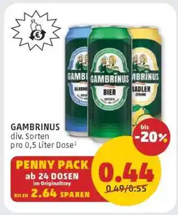 PENNY GAMBRINUS Angebot