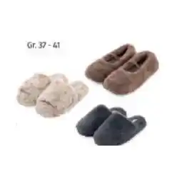 Hofer Damen-/Herren-Plüsch-Hausschuhe HOFER Angebot