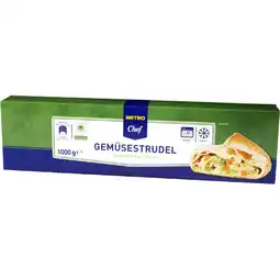 Metro Gemüsestrudel, Preisangabe ohne MwSt. (Preis inkl. MwSt. 9,30 €), METRO Angebot