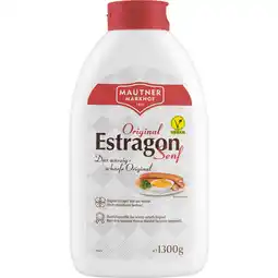 Metro Estragon- od. Kremsersenf, Preisangabe ohne MwSt. (Preis inkl. MwSt. 3,62 €), METRO Angebot