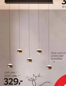 XXXLutz Serie auch in nickel matt bestellbar Angebot