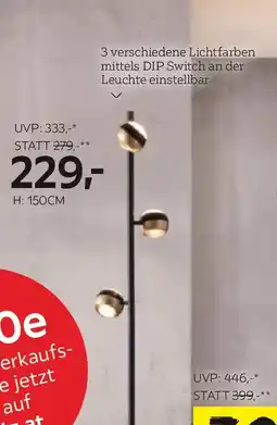 XXXLutz 3 verschiedene Lichtfarben mittels DIP Switch an der Leuchte einstellbar Angebot