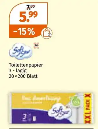 Müller Toilettenpapier 3 - lagig Angebot
