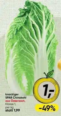 Knackiger SPAR Chinakohl
