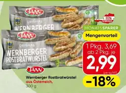 Spar Wernberger Rostbratwürstel Angebot