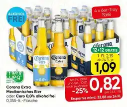 Spar Corona Extra Mexikanisches Bier oder Cero 0,0% alkoholfrei Angebot