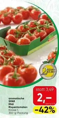 Spar aromatische SPAR Midi-Rispentomaten Angebot