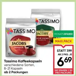 Maximarkt Tassimo Kaffeekapseln Angebot