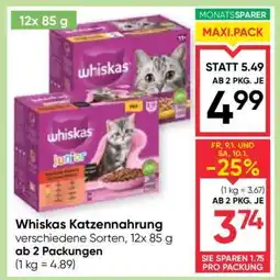 Maximarkt Whiskas Katzennahrung Angebot